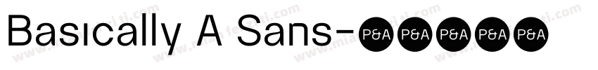 Basically A Sans字体转换